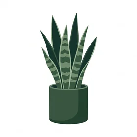 Snake Plant (Ceramic)